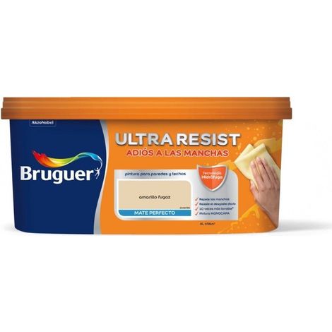 Pintura interior Bruguer Ultra Resist Amarillo fugaz 4 Lt