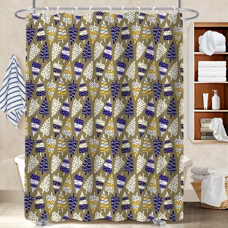 Rideau douche polyester 180x180 artistique bâche de douche pour rafraîchir sa salle de bain (1/5)