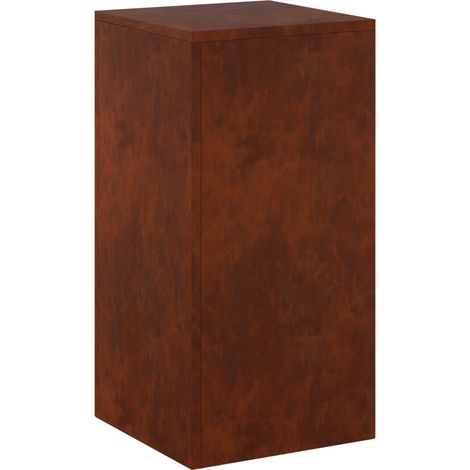 Support de Plante Rouillé 30 x 30 x 60 cm Acier patiné vidaXL (1/5)