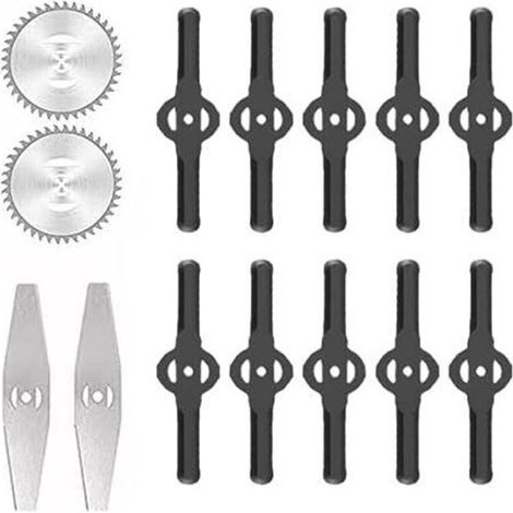 Accessoires pour tondeuses à gazon Lames de désherbeur électrique Lames de scie Manche télescopique léger pour la coupe du gazon, l'entretien de l'allée et du jardin