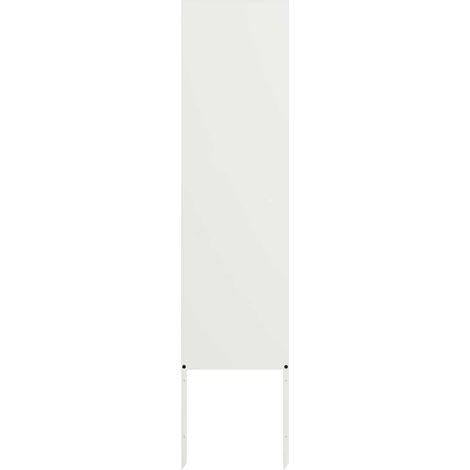 vidaXL Garden Privacy Screen White 32 x 140 cm Cold-rolled steel