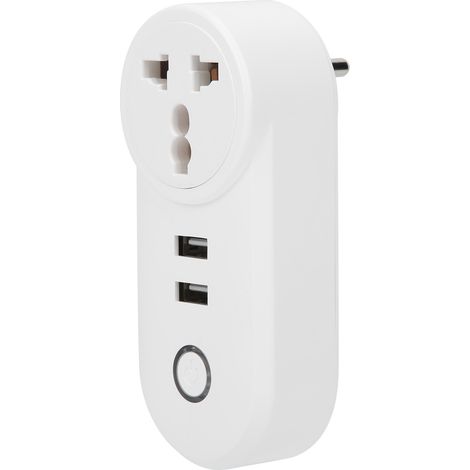 Prise de courant Wi-Fi GTSS129 avec télécommande USB sans fil pour l'Inde et l'Afrique du Sud (AC100-240V). (1/5)