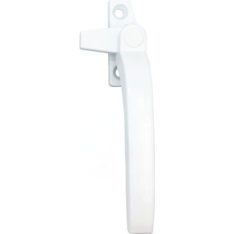 2 pièces de poignée de fenêtre en alliage d'aluminium, poignée de fenêtre en acier plastique, poignée de fenêtre en aluminium à pont cassé pour fenêtre à battant (poignée droite blanche 2)