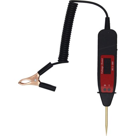 Testeur de Tension de Voiture, DC3-36V Testeur de Circuit électrique de Voiture Universel Stylo LCD Détecteur de Sonde de Tension D'affichage Numérique pour L'entretien du Véhicule (1/5)