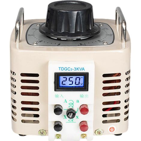 Régulateur de tension monophasé Variac 220 V, autotransformateur 500 W avec contrôle précis de 0 à 250 V pour le bricolage, l'électronique et l'atelier. (1/5)