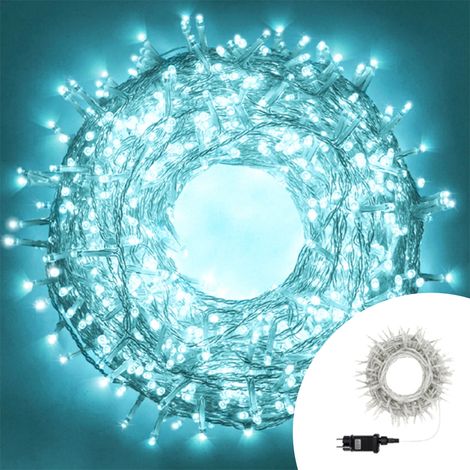 Catena di luci 25 metri da 500 Led Tiffany con cavo trasparente Wisdom (1/5)
