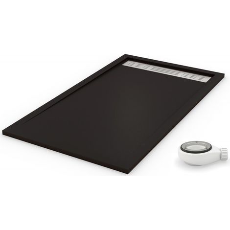Extra flache Duschwanne PREMIUM schwarz RAL 9005 70x120 (1/5)
