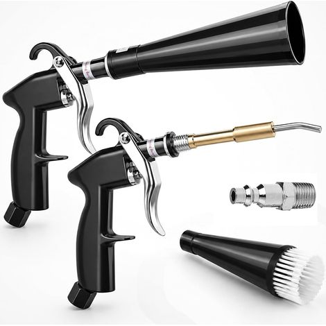 Pistolet de nettoyage à air comprimé, Soufflette Air Comprimé, Soufflette Compresseur, Pistolet de Nettoyage Voiture Intérieur, Pistolet de Nettoyage Voiture, 25,5 cm × 4,7 cm (1/5)
