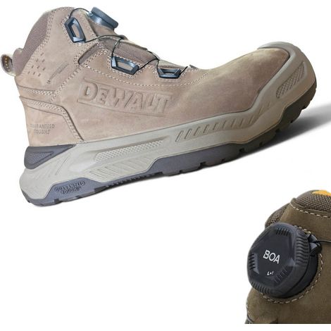 DeWALT GRIDX Work Boot Size 12 Gunsmoke Colour Boa System Waterproof Breathable (1/5)