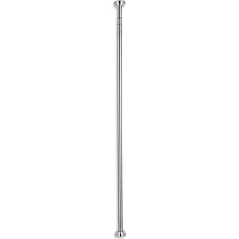 Barre Télescopique - Acier Inoxydable - 45 À 75 Cm - Barre De Rideau De Douche Sans Perçage - Barre De Suspension Réglable Par Rotation - Pour Salle De Bain Chambre Cuisine (1/5)