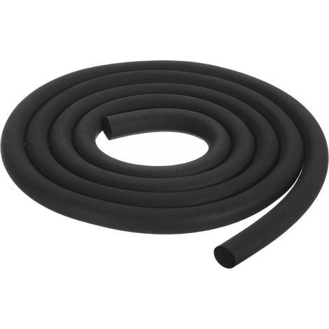 Bande d'Étanchéité en Mousse Caoutchouc, Diamètre de 10mm (25/64") de 2,5 Mètres de Long en Caoutchouc EPDM Rond pour Joints DIY Tampons Tubes en Mousse (1/5)