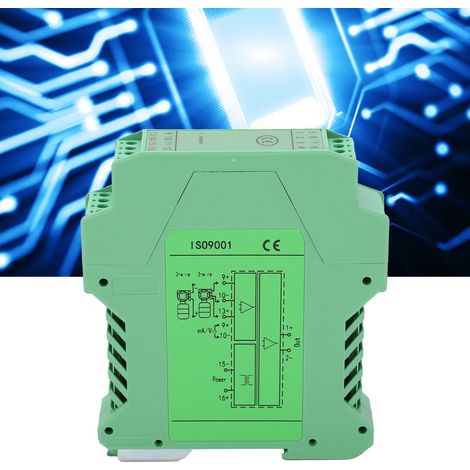 GLG DC-Signalisolator mit Strom- und Spannungstransmitter, ein Eingang und ein Ausgang, 0-5V auf 0-10V Wandlung. (1/5)