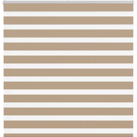 Doppelrollo Sandbraun 150x100 cm Stoffbreite 145,9 cm Polyester