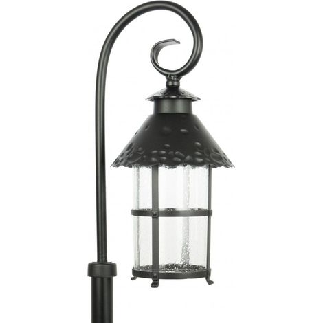 Lampione da esterno retro Toledo 86cm E27 nero IP23 (1/5)