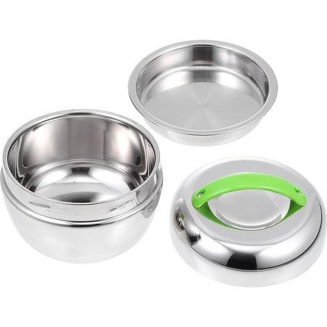 Boîte à lunch Bento double paroi en acier inoxydable de 800 ml (1/5)