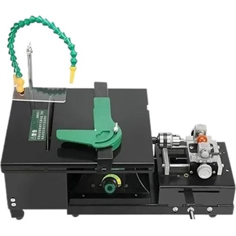 Scie de Table multifonctionnelle, Outil de Polissage de Pierre, Petite Machine Tout-en-Un for la découpe, la Gravure et Le poinçonnage du Jade et des émeraudes (1/4)
