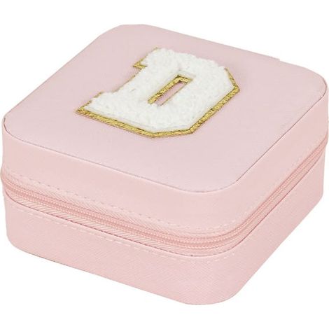 royaluxe - 1PC Boîte à Bijoux Lettre Créative, Boîte de Rangement de Bijoux de Voyage,D (1/5)