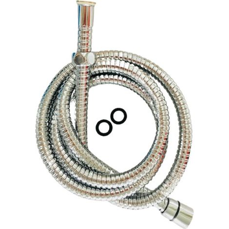 Flexible de douche acier inox chromé - 1,50 m (1/2)