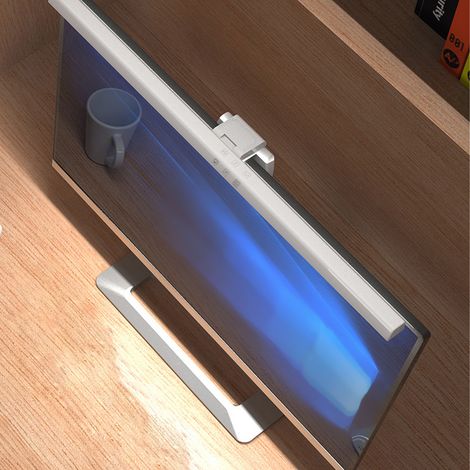Barre lumineuse pour écran d'ordinateur, réduction de la fatigue oculaire, commande tactile, lampe LED blanche avec minuterie de 60 minutes