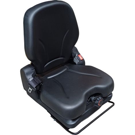 Sedile in ecopelle nera seatindustries con molleggio meccanico
