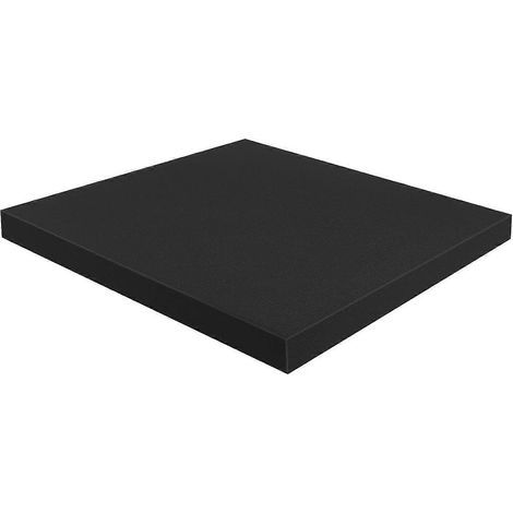 Coussin de réparation en mousse pour meubles, idéal pour rénover facilement les coussins de votre vieux canapé. Facile à découper, durable, rembourrage en mousse élastique, noir, 56 x 56 x 4 cm. (1/5)