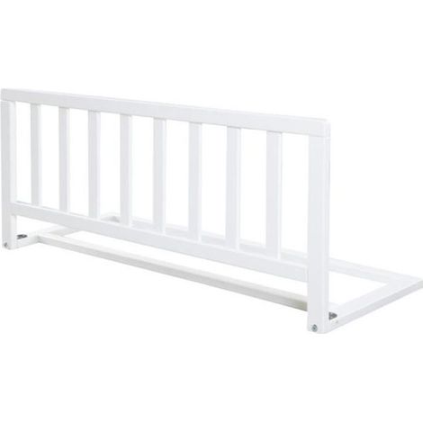 Barandilla de cama de madera ROBA de 90 cm - Protección anticaídas segura para bebés y niños - 18 meses a 5 años - Montaje fácil - Blanco (1/3)