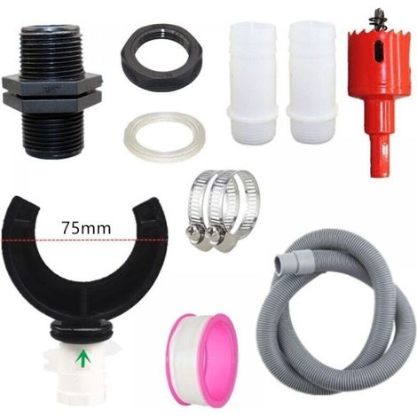 Collecteur d'eau de pluie pour descente pluviale, kit de dérivation pour réservoir, raccord pour tuyau d'arrosage (75 mm) pour agriculture, pelouse, jardin et irrigation