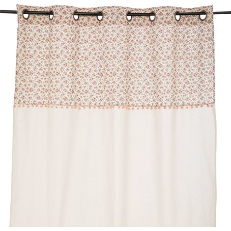 Tenda per bambini bianca con fiori 140x260cm - Atmosphera créateur d'intérieur