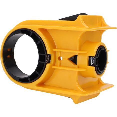 Kit de pose de serrure pour porte en bois épaisse de 1-3/8 à 1-3/4 po, scie trépan en acier au carbone et gabarit en ABS, jaune (1/5)