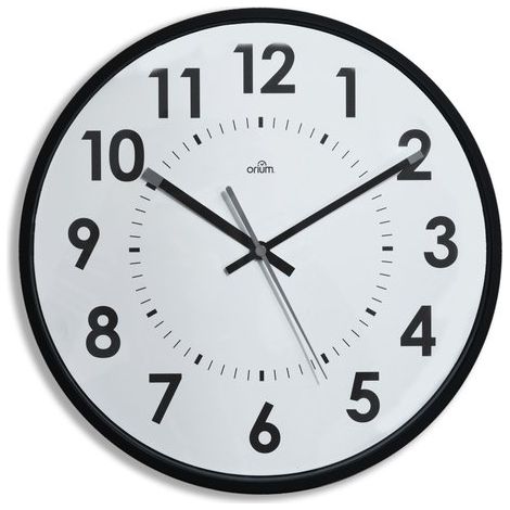 Reloj pared orium by cep analogico 11244 30 cm ø negro