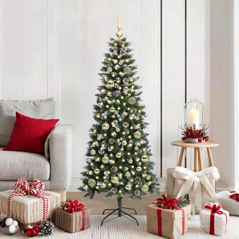 Árbol de Navidad artificial con 150 LED Verde 66 x 66 x 150 cm