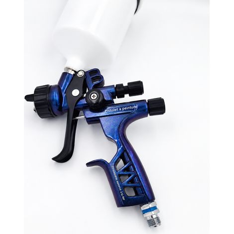 Pistolet à peinture pneumatique gravité buse 1,3 mm godet 600 ml caméléon échappement arrière 22 × 14 × 17,5 cm 1,1 kg – Livraison gratuite (1/4)