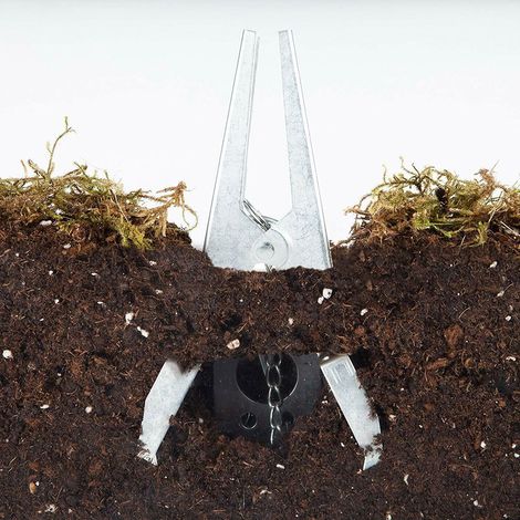 Lot de 2 pièges à taupes robustes à griffes et ciseaux, répulsifs à rats pour le jardin extérieur (1/5)