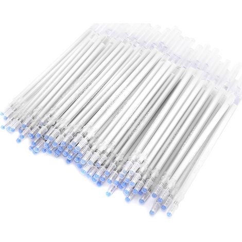 100 recharges de stylo blanc effaçable à chaud, marqueur thermosensible pour couture DIY et patronage, 100 pièces (1/5)