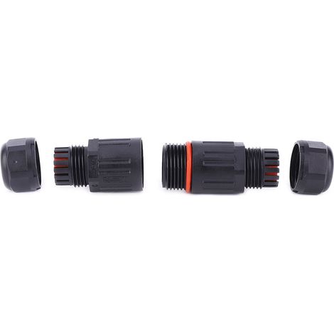 Lot de 10 connecteurs prises étanches IP68 3 broches câble électrique extérieur 0,52,0 mm² en nylon ignifuge (1/5)