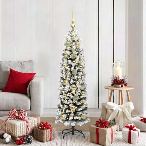 Künstlicher Weihnachtsbaum mit 150 LEDs mit Ständer Grün 150 cm (1/5)
