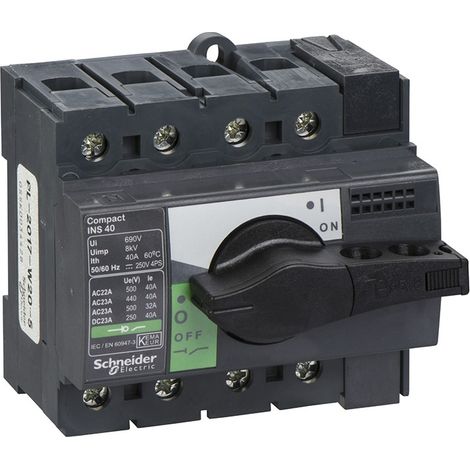 Interruptor seccionador Compact INS40 28901 de Schneider