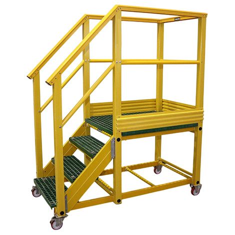 Piattaforma di accesso PRV a 4 gradini - Altezza di lavoro max. 2.81m - WPG45-081