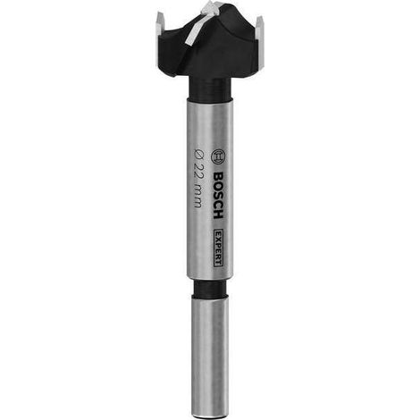 Bosch 1x Broca para cajas de bisagras EXPERT (para Tableros recubiertos de plástico, Tablero para mobiliario de madera maciza, Ø 22,00 mm, Professional Accesorios Taladro de pie)