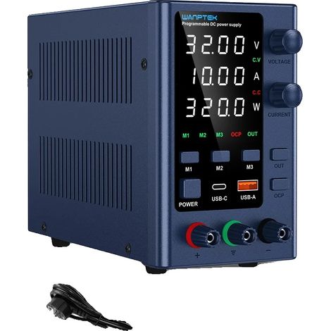 Alimentation électrique DC, Tension réglable, Affichage LED numérique, EPS3010 32V10A (1/2)