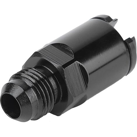 Kraftstoffleitungsadapter für Pkw, Aluminium-EFI-Adapter -6 AN-Außengewinde auf 1/4 Zoll Schnellkupplungs-Druckanschluss für starre Kraftstoffleitung.