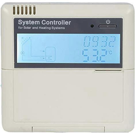 Contrôleur de chauffe-eau solaire 100240V SR81 SR868C8, avec fonctions de contrôle précises de la température et de la pompe à eau. (1/5)