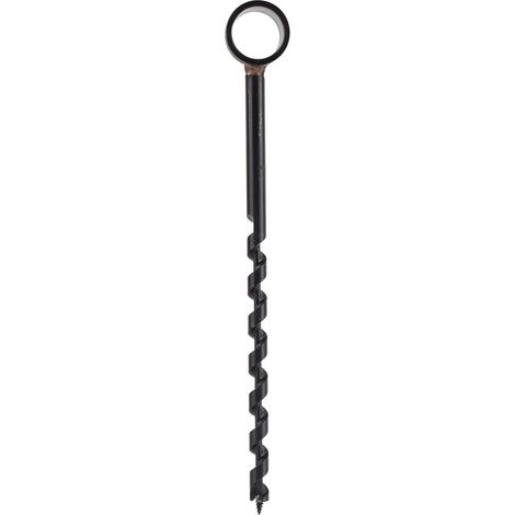 Pointe de tarière manuelle, pointe de survie longue durée, acier au carbone de coupe noir pour le travail du bois (10-230mm) (1/5)
