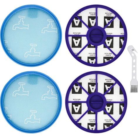 4er-Pack waschbare Ersatzfilterteile und Zubehör für Dyson Staubsauger DC19, DC19T2, DC20, DC21, DC29