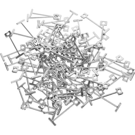 Chevilles de nivellement métalliques Healeved avec un diamètre trou 1,5 mm, lot 100, pour le et la