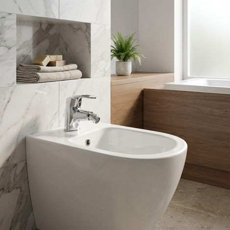 Miscelatore bidet in ottone cromato con piletta – Ofelia  Piralla