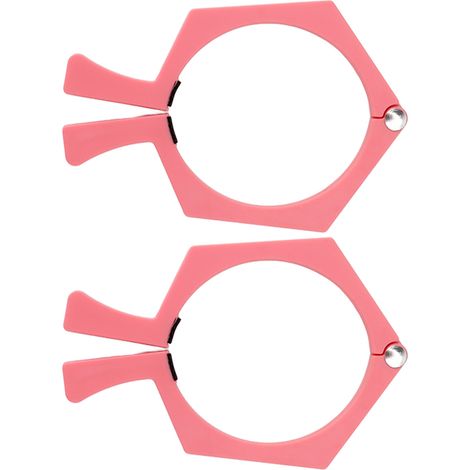 Lot de 2 pinces à sublimation pour gobelets de 590 ml (20 oz), en ABS antidérapant à côtés plats, rose. (1/5)