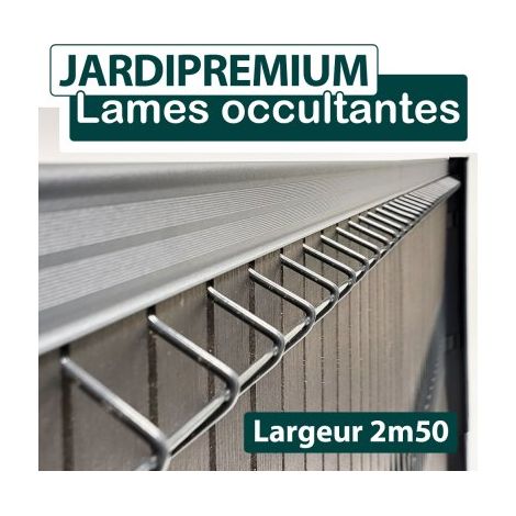Cloture & Jardin – Lames occultation composite 1,03 m – Résistantes aux intempéries – Longueur 2,5 m – Pour panneaux JARDIPREMIUM – Aspect moderne et naturel (1/4)