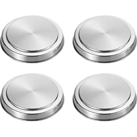 Couvercle De Bruleur - Acier Inoxydable Ronde - Pour Plaque De Cuisinière - 4 Pièces (1/5)