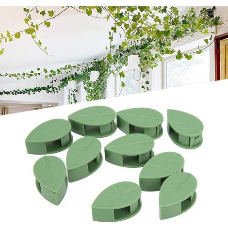 100PCS Adhesive Hooks for Climbing Plants, Wall Mounting for Ivy and Vines, Self-Adhesive Fasteners (1/5)
